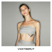 VICKTEERUT (ราคาปกติ 4,650-.) Tuck Pleat Cropped Top เสื้อครอป ตีเกล็ด