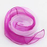 【แอนนา】Solid Color Children S Juggling Performance Props Rhythm Band Scarf Music Scarf Gradient Color Dance Scarf Square Silk Scarf Gradient Color Scarf Dance Scarf