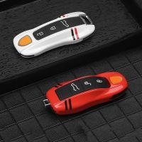 หุ้มกุญแจรถ Fob สำหรับ Porsche 718รถรุ่น Cayenne Panamera 911 Macan Boxster Cayman Keyfob ตัดเคสป้องกันกรอบกุญแจรีโมต