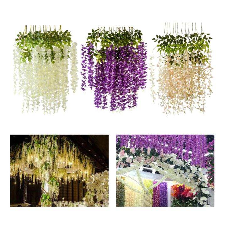 ayiq-flower-shop-12ชิ้นประดิษฐ์-wisteria-พืช-ivy-bush-สำหรับสวนตกแต่งในร่ม