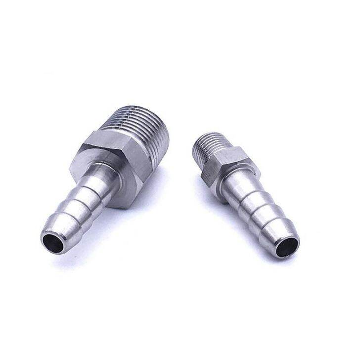 1-8-2-bsp-male-thread-x-barb-hose-tail-304-stainless-steel-water-pipe-fitting-reducer-pagoda-joint-coupling-connector