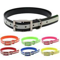 [HOT!] TPU Nylon Pet Dog Collar Waterproof Adjustable Luminous Night Safe Necklace Collar For Small Medium Dogs Products