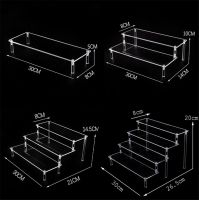 【CC】 Display Shelf Perfume Funko Figures Holder Showcase 1-5 Tier Transparent Makeup Organizer Storage Rack