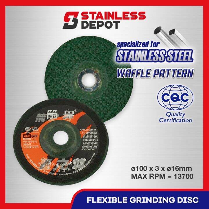 ready stock 1PC 4 Grinding Disc Flexible Green Grinding Disk Nicazza