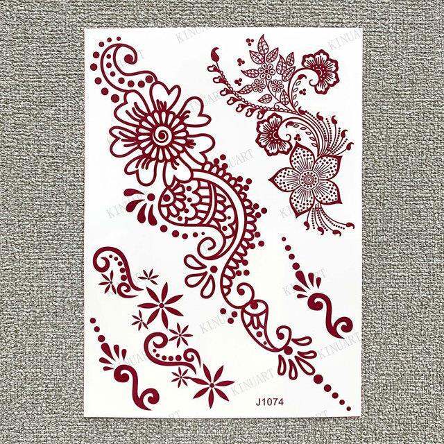 yf-brown-henna-tattoo-body-stickers-for-women-temporary-tattoos-lace-floral-mehndi-waterproof-fake-tatoo-festival