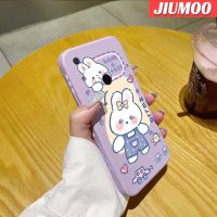 JIUMOO เคสสำหรับ Huawei Y6s Y6 2019เคสการ์ตูนกระต่ายน่ารักบางสวยงามเคสโทรศัพท์ดีไซน์ใหม่ปกป้องขอบสี่เหลี่ยม Softcase เคสกันกระแทกปลอกซิลิโคน