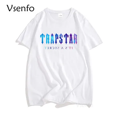 Brent Faiyaz Trapstar London Men T Shirt Cotton Short Sleeve Black Printed T-shirt Uni Hip Hop Streetwear Tee Shirt