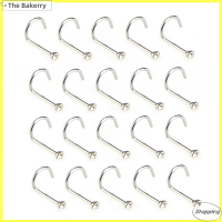 [The Bakerry] 20ชิ้น เซ็ตสแตนเลสคริสตัล rhinestone เครื่องประดับเจาะจมูกสตั๊ดแหวน