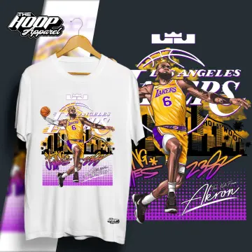 NEW Lebron James Los Angeles Lakers #6 Player Shirt Adult 3XL Purple