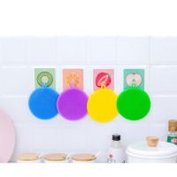 Silicone Dishwashing Brush Cleaning Brush Non-stick oil Kitchen Cleaning Brush Decontamination Multifunctional Fruit Vegetable Scouring Pad