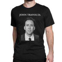 T-shirt Nicolas Cage John Travolta | Funny Shirts Men John Travolta - Men T-shirt XS-6XL