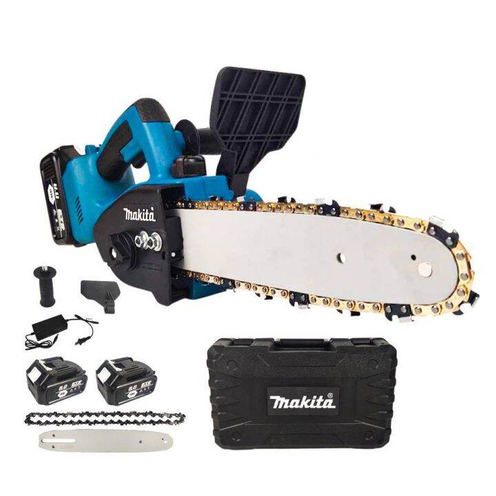 เลื่อยโซ่ไร้สาย-เลื่อยโซ่แบต-makita-199v-บาร์-10-นิ้ว-มอเตอร์-บัสเลส