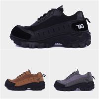 COD SDFSDTFGER HITAM Ms - Mens Cool Shoes Caterpillar Bulldozer Black Low Boots Short Safety Iron Toe Work Boys