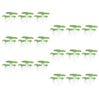 hot【cw】 54 Pcs Aquarium Floating Artificial Plastic Duckweed