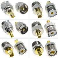 PL259 SO239 UHF PL-259 SO-239 To SMA Male Female Jack Plug Straight Connector UHF To SMA Male Female RF Coax Brass