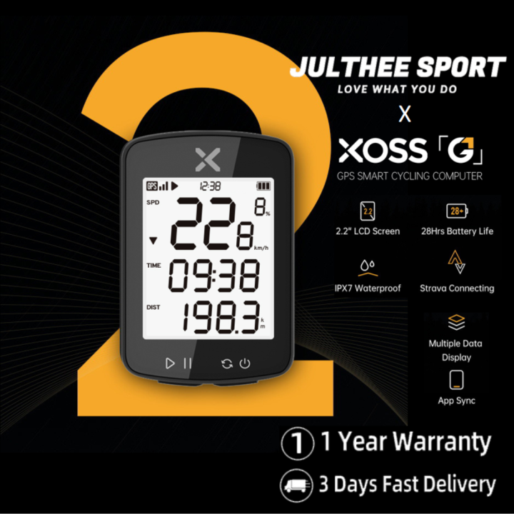 【ReadyStock inPH】XOSS G Gen2 GPS Cycling Computer Wireless Bike