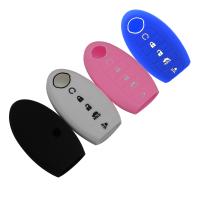 ☌✈ jingyuqin 10PCS Silicone Colorful Remote Key Cover Case 5BTN For Nissan Rouge/Maxima/Altima/Sentra/Murano L518 Protect Replace