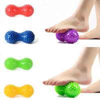 ✣☏卐 Peanut Shape Pvc Spiky Massage Ball For Deep Tissue Back Massage Foot Massager Plantar Fasciitis Trigger Point Muscle Therapy