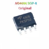 10ชิ้น AO4606ดั้งเดิม SOP-8 4606 SOP8 SMD N + P ช่องสัญญาณคู่30V/-30V,MOFet IC 6A/6.5A ใหม่ดั้งเดิม