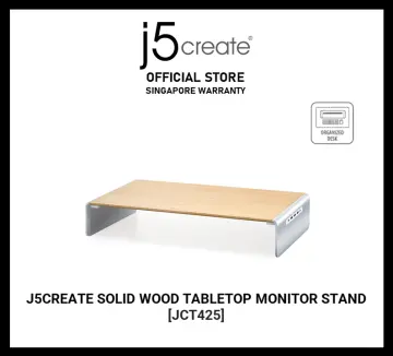 Wood Monitor Stand with Docking Station – j5create