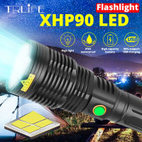 XHP90.2สว่างสุด LED ไฟฉาย USB ชาร์จไฟฉาย XHP50.2 XHP70.2 Z Oomable มือโคมไฟ26650 18650แบตเตอรี่แสงแฟลช