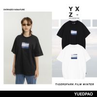 เสื้อ เสื้อยืดผู้ชาย เสื้อยืด Yuedpao X Tigerspark film winter ยอดขาย No.1 รับประกันไม่ย้วย 2 ปี เสื้อยืดเปล่า เสื้อยืด Oversized แขนสั้น Black White