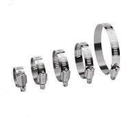 ♟✉♣ 10pcs High Quality Screw Worm Drive Hose Clamp 304 Stainless Steel Hose Hoop Pipe Clamp Clip