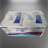 กระดาษเช็ดมือแบบแผ่น  SCOTT  AIRFLEX M-FOLD DIY  (W.19.50) 250 s x 4 Pack ขายยกห่อ พร้อมส่ง