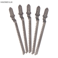 [HAOWEILAI] 5pcs T101AO HCS T-Shank จิ๊กซอว์ใบมีดโค้งตัดเครื่องมือสำหรับเลื่อยพลาสติกไม้