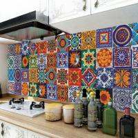 24PCS Self Adhesive Mosaic Brick Tile 3D Sticker Kitchen Bathroom Wall Stickers