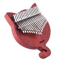 【YF】 TREELF TF-17CAT 17 Kalimba Wood Precussion with Scale Stickers Tuning