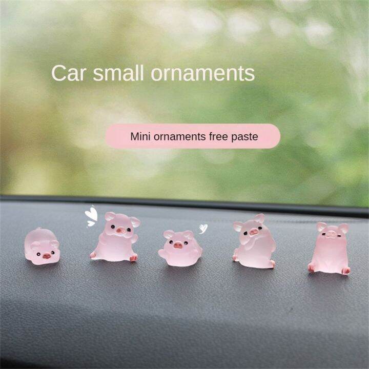 cc-resin-pig-car-dashboard-dolls-figures-garden-decoration-cartoon-color-chick-ornaments-gifts