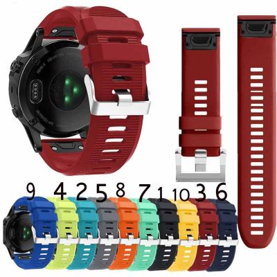 ﺴ✕❅ นาฬิกาข้อมือซิลิโคนสําหรับ Garmin Fenix 5X / 6X / 6xpro Garmin Fenix 3 Hr / Fenix 3 / Quatix 3 26 มม .