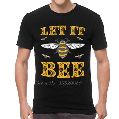 Let It Bee Biodiversity T Shirt Mens Cotton Print T-Shirt Streetwear Tshirt Short Sleeve Environmental Protect Tee Tops