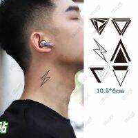 【YF】 Waterproof Temporary Tattoo Sticker Lightning Triangle Childrens Arm Wrist Hand Water Transfer Fake Tatto Body Art Women Men