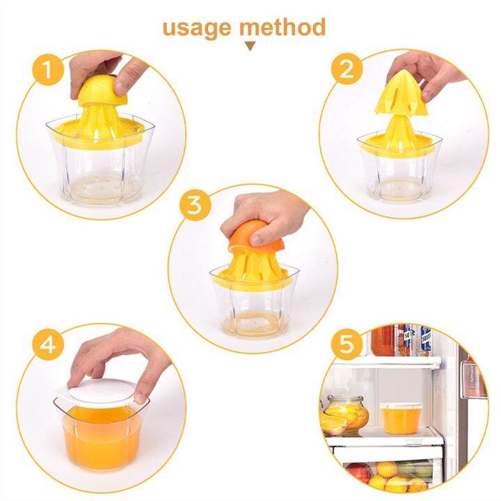 hot-new-5-in-1lemon-juicerfruit-juicer-hand-lemoncitrus-squeezer-capacity-machine-เครื่องคั้นผลไม้400ml