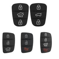 3 Buttons Remote Car Key Shell Fob Rubber Pad For Hyundai I10 I20 I30 IX35 for Kia K2 K5 Rio Sportage Ceed Key Case