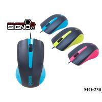 โปรแรงประจำเดือน? SIGNO เม้าส์ รุ่น MO-230 WIRED BESICO OPTICAL MOUSE ราคาถูก ขายดี เกมมิ่ง สะดวก อุปกรณ์อิเล็กทรอนิกส์