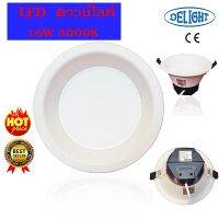 DELIGHT ดาวน์ไลท์ LED 16W แสงวอร์มไวท์ (สีโทนเหลืองเข้ม) LED panel light  16W ขนาด150mm DLED-RD39-2001.16W/ขาว6"3000K/830L90/OSRAM
