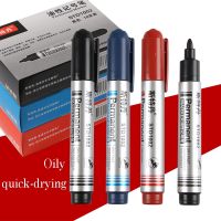 【CC】☬▩  3pcs Round Toe Ink Permanent Pens for Glass Marking Office School Supplies Large Capacity