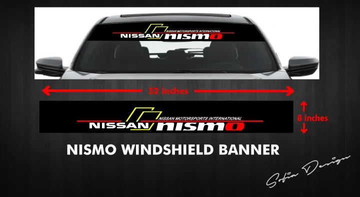 Car Front Windshield Banner Reflective Decal Auto Sticker For NISMO RACING TEAM