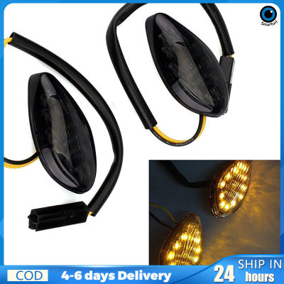 ไฟสัญญาณเลี้ยว Led รมควัน1คู่ไฟแสดงสถานะ12V ดัดแปลงอะไหล่ทดแทนสำหรับ Honda Grom