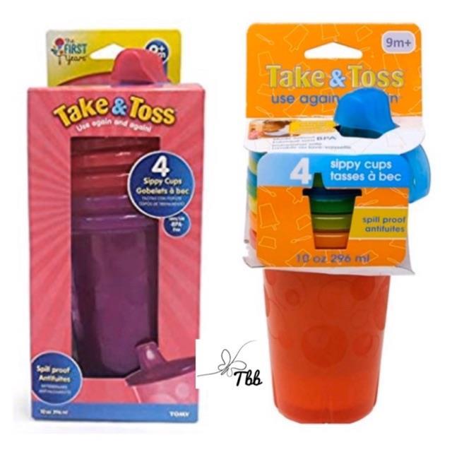 The First Years Take & Toss Spill-proof Sippy Cups 10 Ounce 4