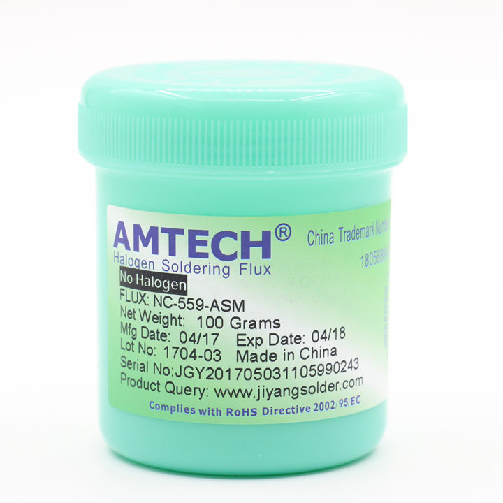 บัดกรีวาง-amtech-nc-559-asm-100กรัมตะกั่วฟรีบัดกรีฟลักซ์เชื่อมวางฟลักซ์559-nc-559หัวแร้งบัดกรีวางฟลักซ์