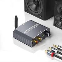 192Khz บลูทูธเข้ากันได้กับ DAC Digital To Analog Audio Converter อะแดปเตอร์ควบคุมระดับเสียงOptical Coaxial RCA 3.5mm DAC