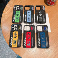 หนัง Relief เคสพับเป็นขาตั้ง022เข้ากันได้กับ iPhone 14 Pro Max 13 Pro 12 Pro Max 11 XR XS MAX 6/7/8 Plus แฟชั่นเคสป้องกันเคสโทรศัพท์แบรนด์อินเทรนด์