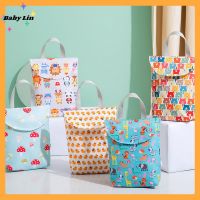 hot！【DT】❆☫  new Multifunctional Baby Diaper Cartoon Organizer Reusable Wet Dry Mummy Storage Nappy