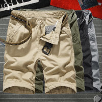 Men Shorts Multi Pocket Summer Loose Zipper Khaki Armgreen Plus Size Short Pants Male Casual Cotton Black Mens Cargo Shorts New