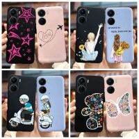 เคส Y16สำหรับ Vivo เคส V2204 V2214น่ารักแฟชั่นเพ้นท์สีการ์ตูนซิลิโคนนิ่มเคสโทรศัพท์สำหรับ Vivo Y16 Y 16