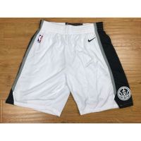 เสื้อคุณภาพสูง ∋NBA Shorts San Antonio Spurs Sports Shorts white